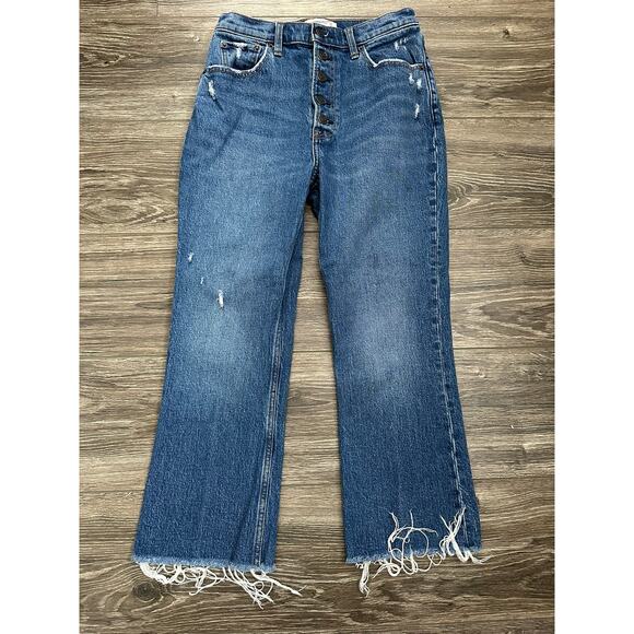 Abercrombie & Fitch The Kick Flare Ultra High Rise size 27 - Picture 1 of 6